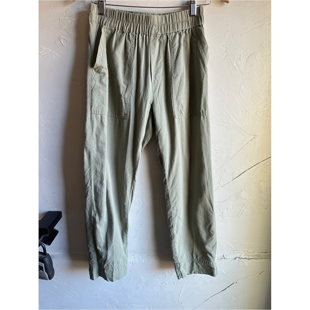 Pact Organic Cotton Hemp Sage Utility Pants Relaxed Minimalist Workwear S